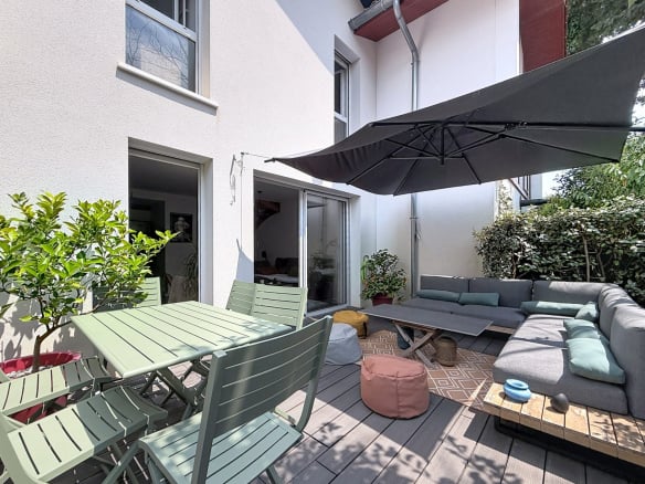 ANGLET Montbrun – Villa T3 mitoyenne – 71,5 m² – Résidence 2021 – Calme absolu